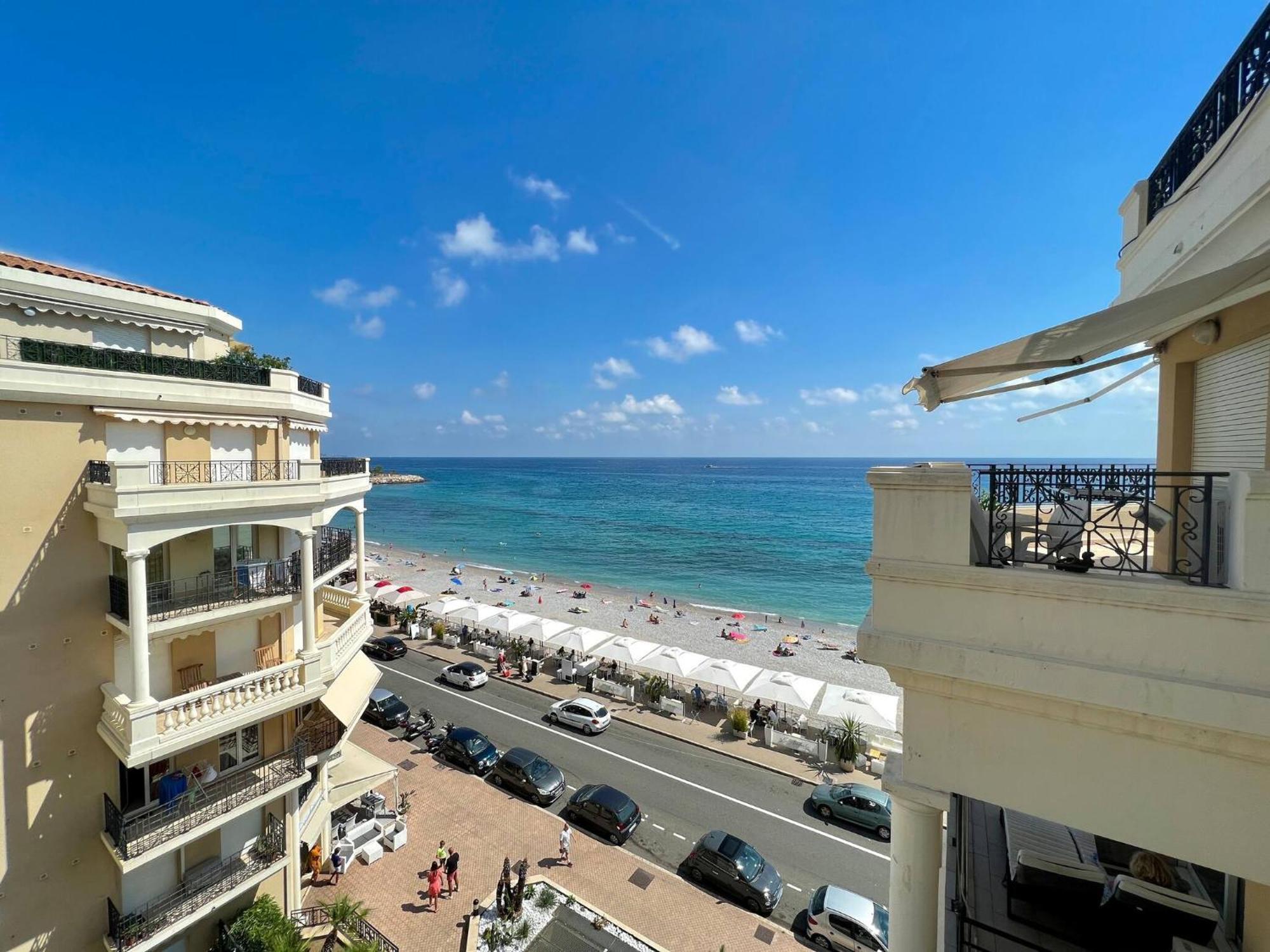 'Le Victoria Beach' Vue Mer Plein Centre, Spacieux 芒通 外观 照片